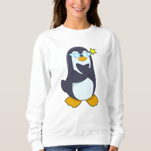 Pinguin mit Sonnenbrille Sweatshirt