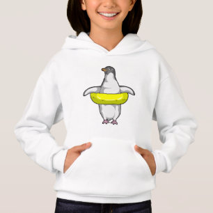 Pinguin mit Swim-Ring Hoodie