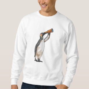Pinguin mit Teleskop Sweatshirt