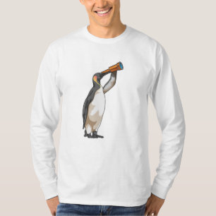 Pinguin mit Teleskop T-Shirt