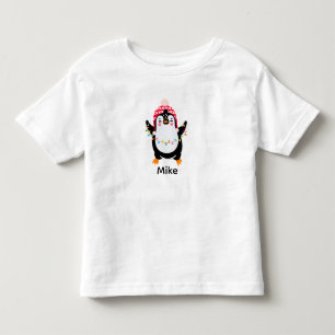 Pinguin mit Weihnachtsbeleuchtung Kleinkind T-shirt