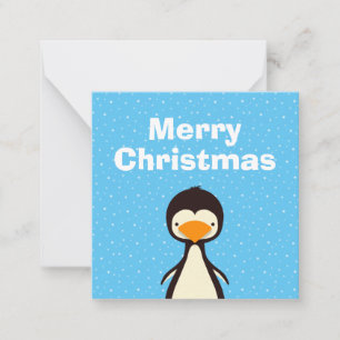 Pinguin Mitteilungskarte