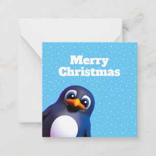 Pinguin Mitteilungskarte