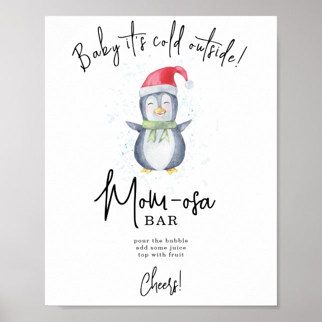 Pinguin - Mom-osa-Bar Poster (Vorne)