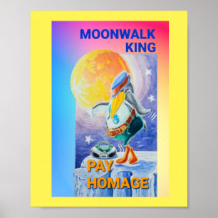 Pinguin Moonwalk Homage Poster