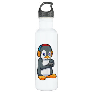 Pinguin Music Headphone Edelstahlflasche
