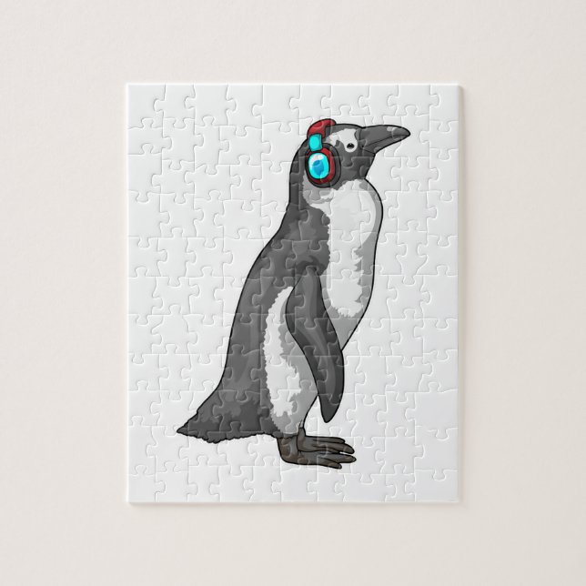 Pinguin Music Headphone Puzzle (Vertikal)