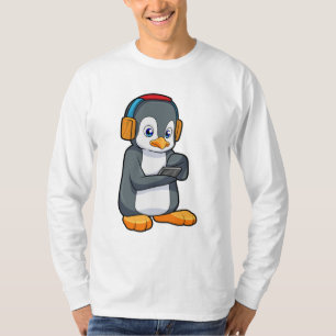 Pinguin Music Headphone T-Shirt