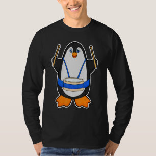 Pinguin-Musiker-Trommelmusik T-Shirt