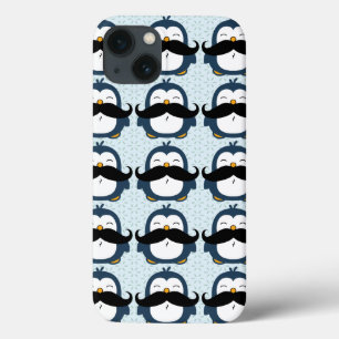 Pinguin Mustache Trend Pattern Case-Mate iPhone Hülle