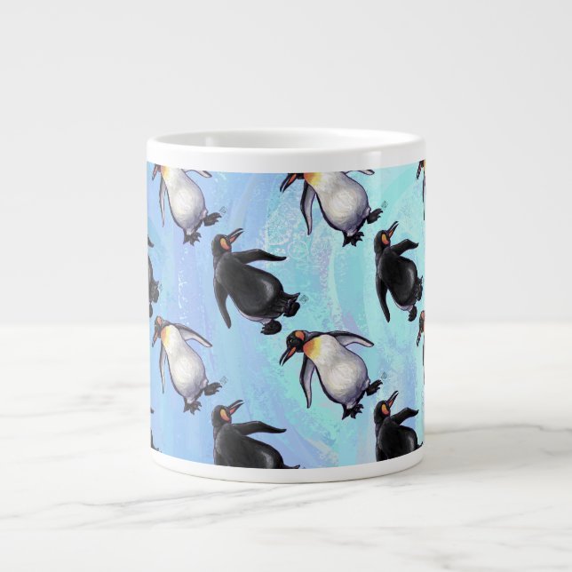 Pinguin-Muster Jumbo-Tasse (Vorderseite)