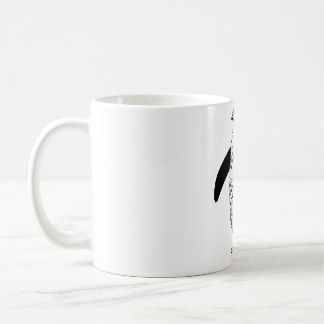 Pinguin-Muster Kaffeetasse (Links)