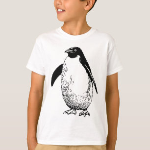 Pinguin-Muster T-Shirt