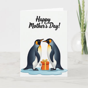 Pinguin-Muttertag-Geschenkkarte Karte
