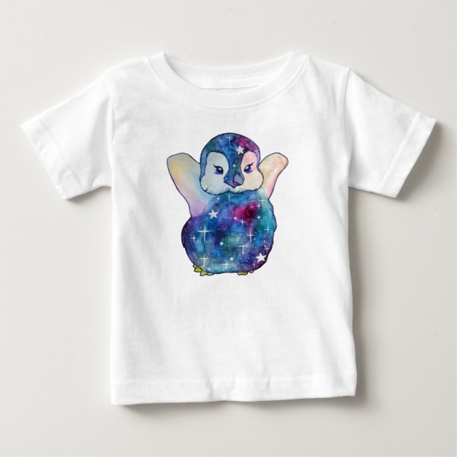 Pinguin namens Button Baby T-shirt (Vorderseite)