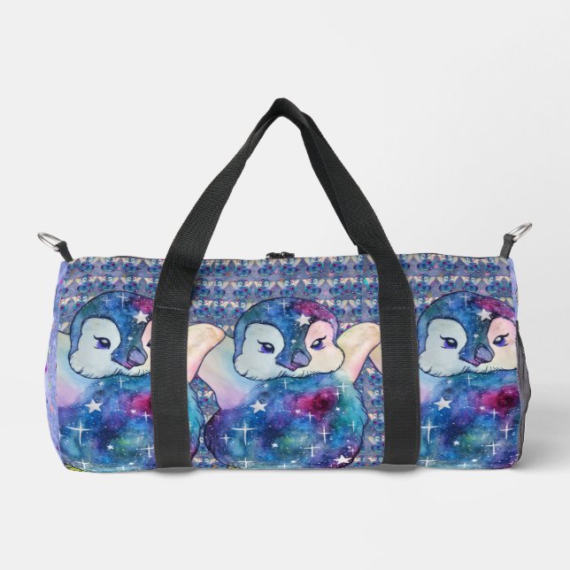 Pinguin namens Button Duffle Bag (Vorderseite)