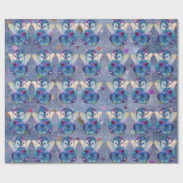Pinguin namens Button Geschenkpapier