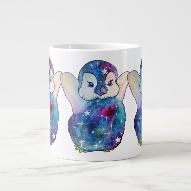 Pinguin namens Button Jumbo-Tasse (Vorderseite)