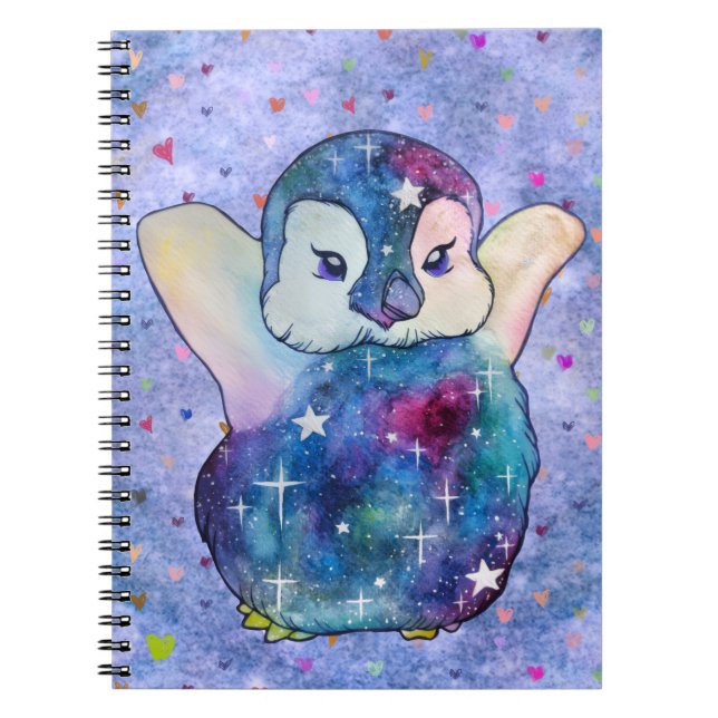 Pinguin namens Button Notizblock (Vorderseite)
