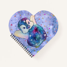 Pinguin namens Button Notizbuch