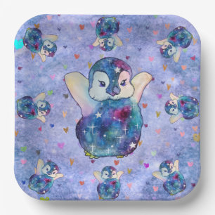 Pinguin namens Button Pappteller