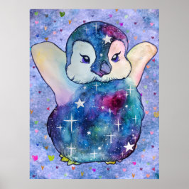 Pinguin namens Button Poster