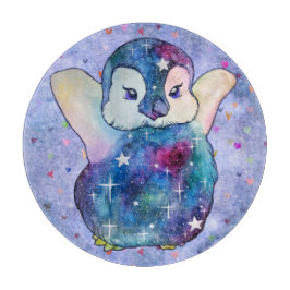 Pinguin namens Button Schneidebrett