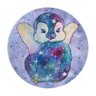 Pinguin namens Button Schneidebrett