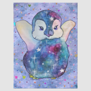 Pinguin namens Button Seidenpapier