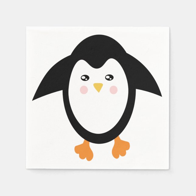 Pinguin Napkins für Party Serviette (Vorderseite)