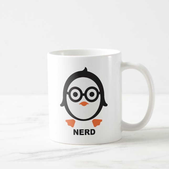 Pinguin - nerd - penguin tasse (Rechts)