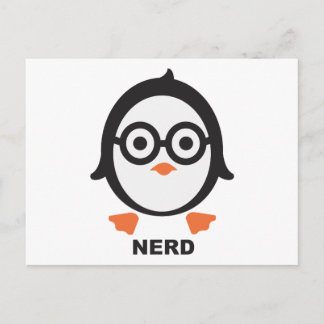 Pinguin - Nerd - Pinguin Postkarte