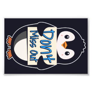 Pinguin Nicht Verpassen Schild