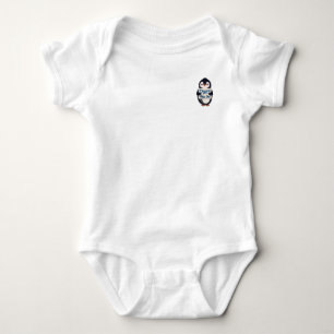 Pinguin Nicht Verpassen Schild Baby Strampler