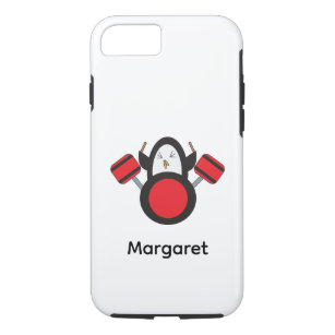 Pinguin Niedlich Drummer personalisieren Case-Mate iPhone Hülle