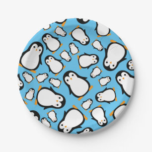 Pinguin Niedlich Winter 1. Geburtstag Teller