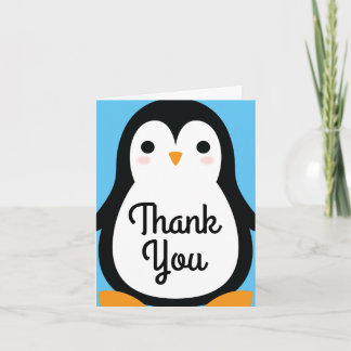 Pinguin Niedlich Winter Danke Ihnen 1. Geburtstags Karte