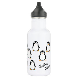 Pinguin Niedliche Kinder Wasserflasche mit Name