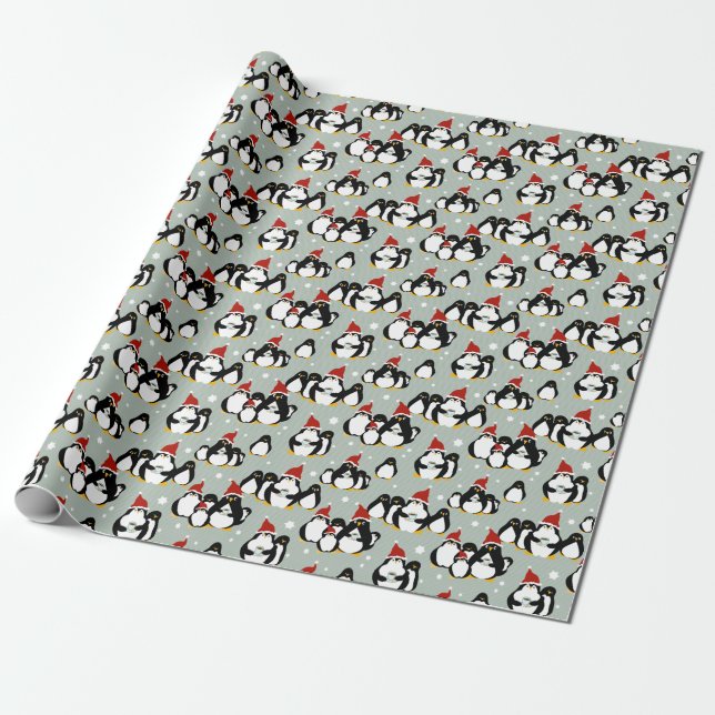 Pinguin Nightcap Wrapping Paper Geschenkpapier (Ungerollt)