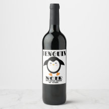 Pinguin Noir Weinetiketten