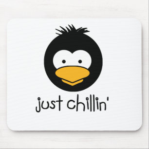 Pinguin nur Chillin Mousepad