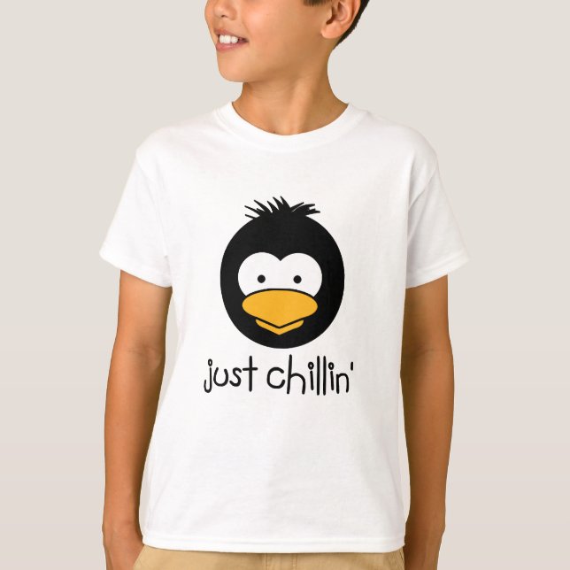 Pinguin nur Chillin T-Shirt (Vorderseite)