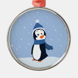 Pinguin Ornament Aus Metall