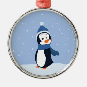 Pinguin Ornament Aus Metall