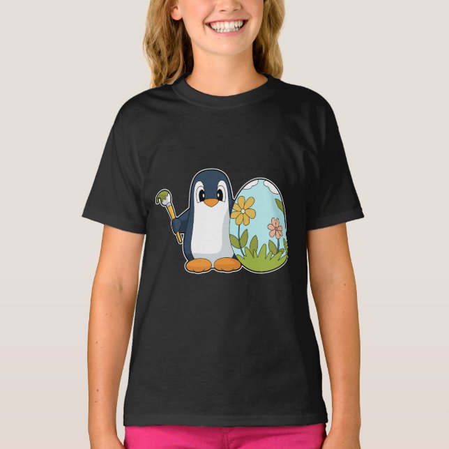 Pinguin Osterei T-Shirt (Vorderseite)