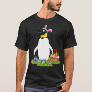 Pinguin Ostereier Jagd Bunny Pinguin Osterzeit Su T-Shirt