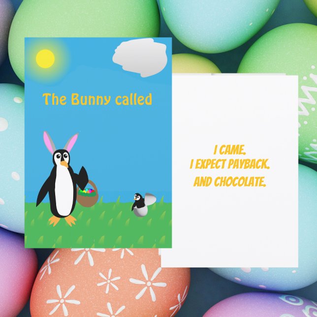 Pinguin Ostern Humor Sassy Karte (Von Creator hochgeladen)
