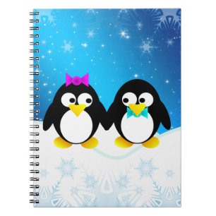Pinguin-Paar Notizblock