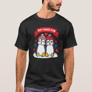 Pinguin-Paar-Zoo-Wärter-Freundin Antarktika Geschn T-Shirt