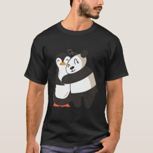 Pinguin Panda Liebe T-Shirt
